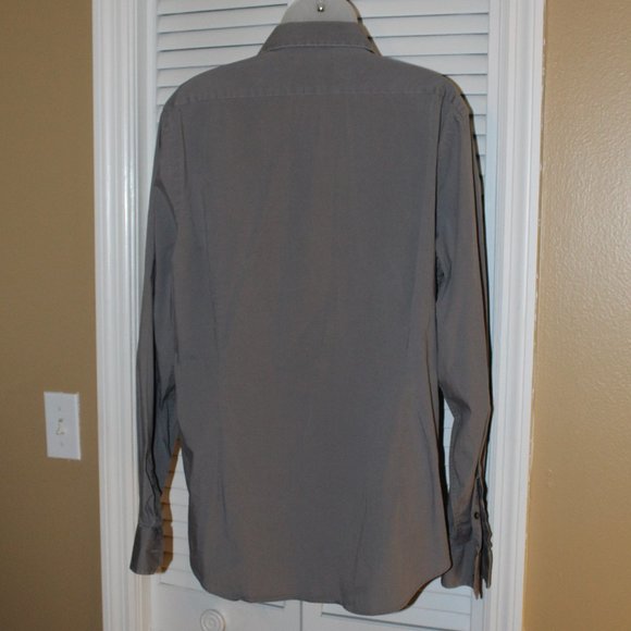 Express solid grey button up - Picture 5 of 6